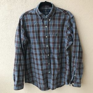 Ralph Lauren Plaid Long Sleeve Button Down Shirt